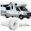 5X Boat Water Drain Scupper ABS 3/4in White Through Hull Connector Hose Coupling Drain Outlet Replacement Hardware 4