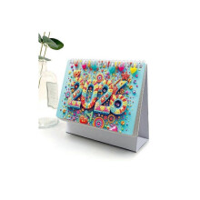 (TL-003) DIY Diamond Art Painting 2026 Desk Calendar Ornament, Monthly Planner