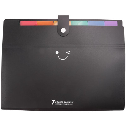 Expanding File Folders Letter Size 7 Pockets Accordion Document Organizer A4 Plastic File Folder Document Organizer