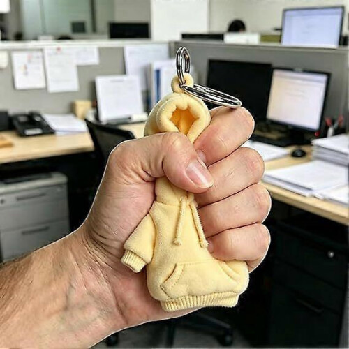 Μίνι μπρελόκ με κουκούλα και στρες, χαριτωμένο μαλακό παιχνίδι συμπ 1