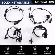 4 Stück ABS-Raddrehzahlsensoren Vorne Hinten Rechts K011-43-71Y K011-43-70X für 6 2014-2019 CX-5 2013-2015 2.0L 2.5L