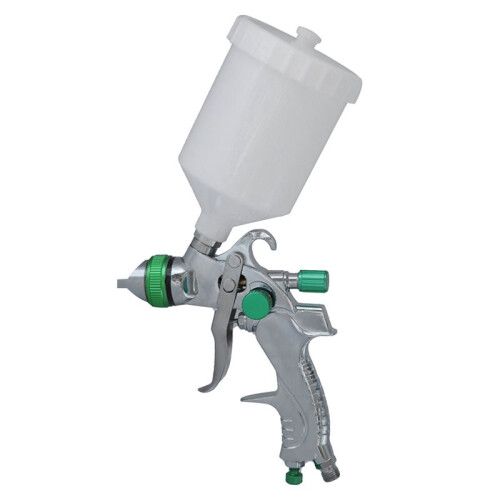 Feed Paint Spray Gun Kit with 4 Replaceable Nozzles 1.4/1.7/2.0/2.5mm, High Atomization Pneumatic Air Paint Sprayer 1