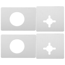 4St Universele Rvs Deurversterkingsplaten Met Reparatieset