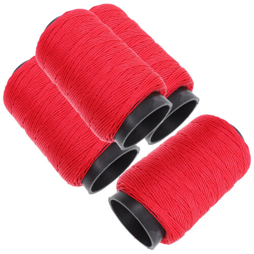 4Rollen Rood Nylon Touw Voor Tuinbinding En Constructie