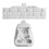 2St Multifunctionele Panda Silicone Mallen Voor Cake En 1