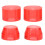 4St Rood PU Skateboard Shock Absorbers Langdurige Elasticiteit 1