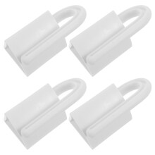 4St Veilige Kinder Deurstopper Wit Pp+pe Kunststof Anti Scheuren