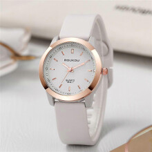 (Grey) New All-match Student Party Exam Silent Life Waterproof Ladies Watch Female
