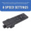 4X Ceiling Fan Remote Control Kit with 6 Speed Settings, Replacement Ceiling Fan Remote, Dimming Controls, 110-265V 6