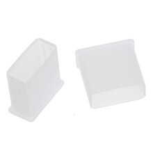 100pcs Clear Plastic USB Type A Plug Dustproof Plug Stopper Protection Cap