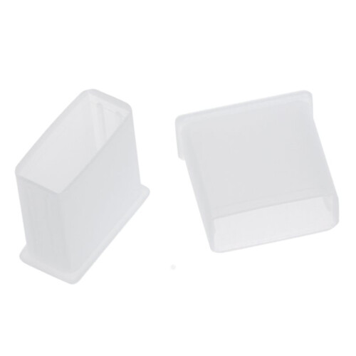 100pcs Clear Plastic USB Type A Plug Dustproof Plug Stopper Protection Cap