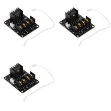 3X 3D Module D'Extension Mosfet pour Hotbed D'Imprimante  2 Broches Anet A8 A6 A2 Compatible Noir