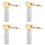4pcs 3.5mm L Shape Jack Gold Plated 90 Degree Angle Audio Connector Audio Plug Silver 1