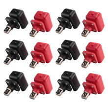 12 Piezas 200A BateríA de Litio de Cobre de Alta Corriente Terminal de Cobre Conector de BateríA Terminal de Almacenamiento de EnergíA (B)