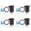 4X Waterproof 12V Car Cigarette Lighter Socket USB Charger Power Adapter Outlet SM 1