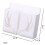 (White) 1PC Wall Mounted Storage Box Remote Control Storage Box Air Conditioning Remote Control TV Storage Box Phone Holder Organization 3