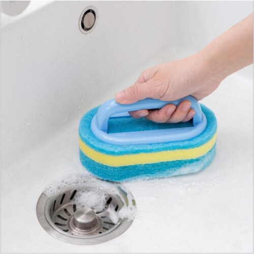 (14*8.5*8CM) Hard Sponge with A Handle for Cleaning Tiles and Ceramic Slabs 1