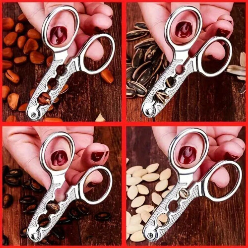 1PC Multi-function Nibbling Melon Seeds Household Tools Melon Seed Pliers Shelling Device Artifact Lazy Pine Nut Clip Scissors Shelling 2