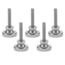 5St Compacte Rvs Knurled Schroeven Hand Twist Voor Gitaar