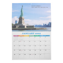 2025 Hangende Maandkalender Met Wereldreis Thema En