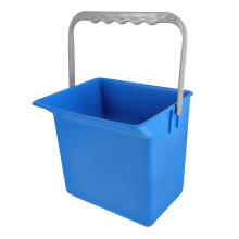 1Blauwe Kunststof Emmer Met Handvat Geschikt Voor Schoonmaak En Opslag