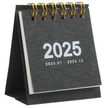 1Mini Compacte Bureaukalender 2025 Met Dubbele Ringbinding