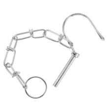 1Hitch Pin Met Ketting Staal Voor Diverse Aanhangers
