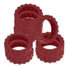 8St Silicone Kofferwielhoezen Rood Schokabsorberend En Stevig