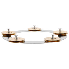 Basdrum Hoop Mount Tambourine Met Dubbele Rij Goud