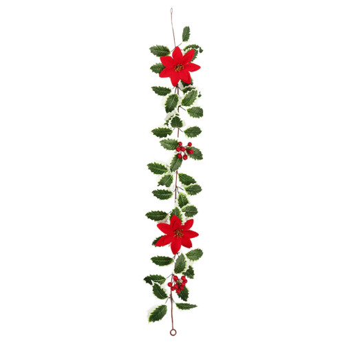 Red Berry Christmas Garland 3FT 2