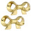 2St Elegante Messing Strik Handgrepen Voor Kasten 1