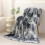 Faux Fur Throw Blanket Purple Queen Size 8
