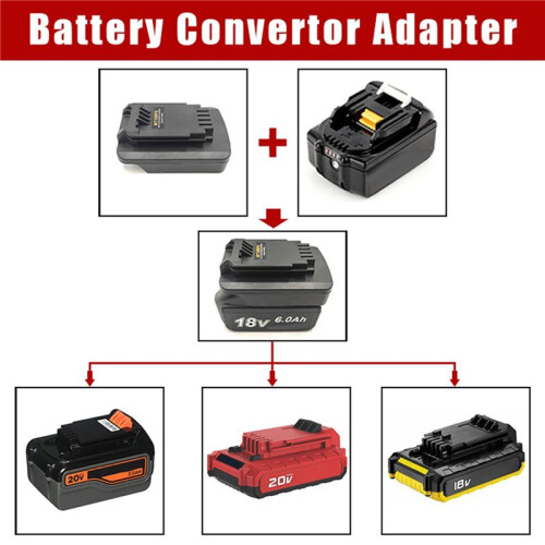 4X Batterie Adapter für  18V Lithium Batterie Umgerüstet Auf  Porterkabel  18V 20V Batterie Konverter 2