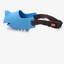 Muselière anti-aboiements pour chiens de taille moyenne et grande (Rhino Snout Blue, XL)