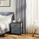 Nightstand Gray with 2 Drawers 6