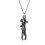 Collier unisexe Love Style Hug avec pendentif (noir) 1