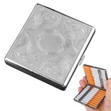 Zigarettenetui aus Metall mit Prägung