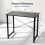 Computer Desk Modern Industrial Style 40 Inch Black 4