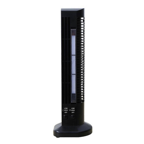 (Μαύρο) Ανεμιστήρας Towers 2 σε 1 με Light Bar Ελαφρύς, Αθόρυβος Επιτραπέζιος Ανεμι