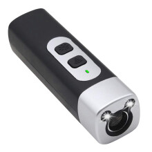(Noir) Dispositif anti-aboiements compatible avec les chiens Dispositif anti-aboiements portable pour chiens avec lampe de poche LED