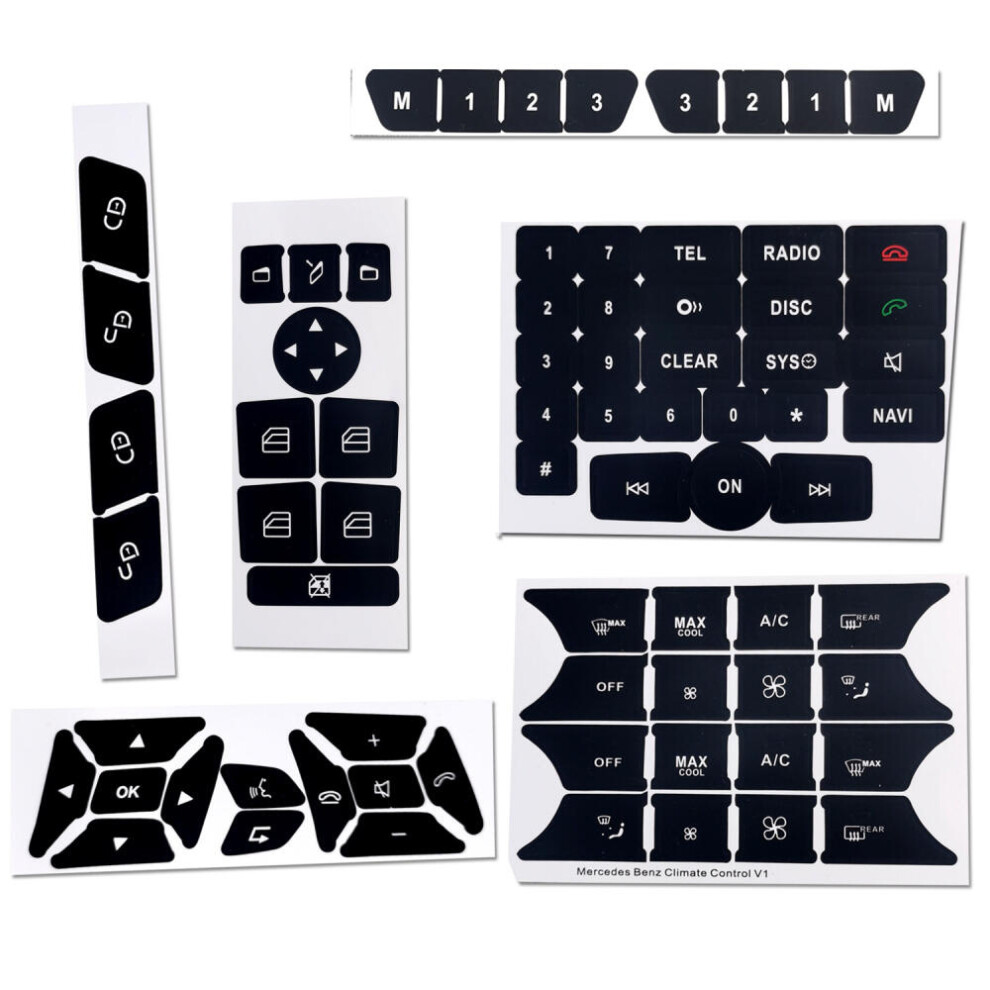 Compatible With W204 S204 C204 R172 W218 W212 C207 A207 R231 W176 W246 X204 Repair Stickers 9335161902933