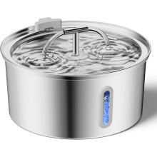 Waterfontein voor katten (3,2 liter) met LED-verlichting, stille pomp en 3-trapsfilter voor katten, honden en andere huisdieren.
