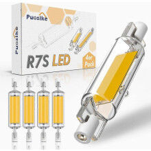 2024 New Models Compatible with R7s Led 78mm Dimmable 600lm, 10w R7s Led Bulb Warm White 2700k, Replacement J7s Halogen 80w-100w Lamp, R7s L