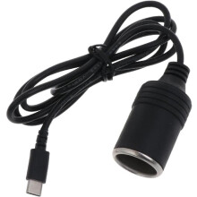 Compatible with Usb C Pd Type C To 12v Car Cigarette-lighter Socket Female Power Supply