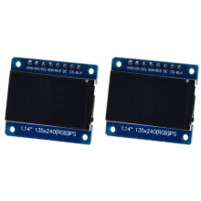 2pcs 1.14 Inch IPS LCD Display 135x240 SPI ST7789, 65K Color TFT Screen Module for Raspberry Pi ESP32 STM32 DIY