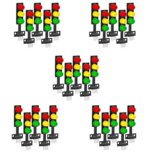 25x LED Traffic Light Module  DIY  Traffic Light 3.3-5V Compatible with for