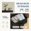 Fabric Dresser with 7 Drawers Black 2