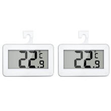 4 Pcs Fridge Thermometer, LCD Display Fridge Temperature Refrigerator Freezer Thermometer