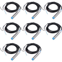 8X 6-36V PNP NO 3-Wire 4mm Cylindrical Inductive Proximity Sensor Approach LJ12A3-4-Z/BY