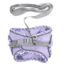 1Set Multifunctioneel Kittenharnas Slijtvast Paars Met Riem